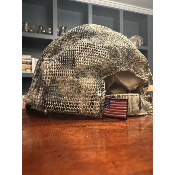 Vintage Camo Texas Trailers "We're Behind You‎ All The Way" Cobra Hat - Picture 3 of 5